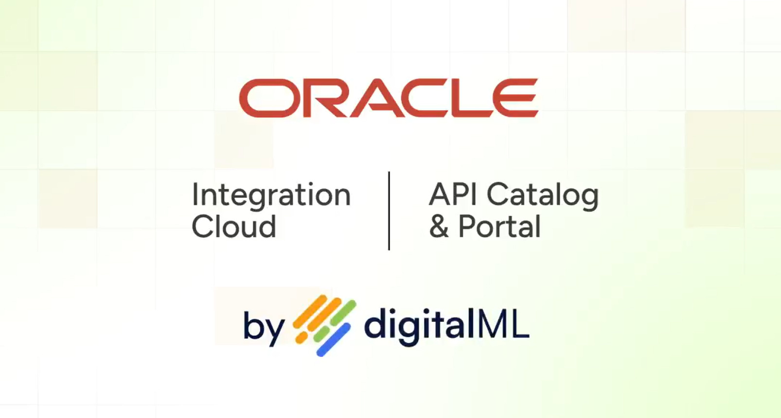 Oracle Integration Cloud API Catalog and Portal by digitalML logo